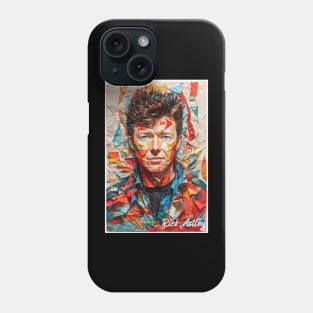 Rick Astley // Paper Art Phone Case