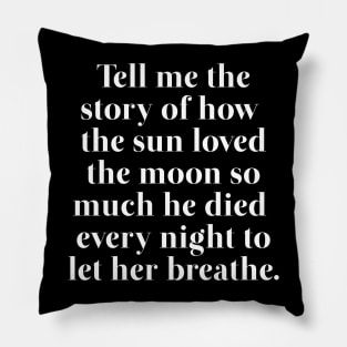 Tell Me The Story of The Sun adn The Moon Pillow