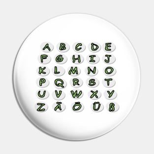 German alphabet. Letters. Back to school soon. Teaching children. Younger students. Pin