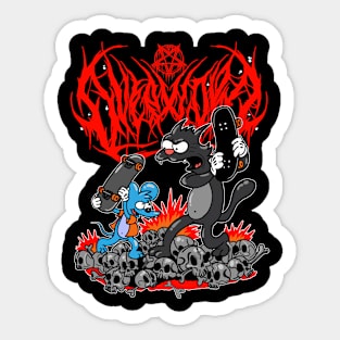 Simpsons - Itchy & Scratchy Bite and Fight Decal 