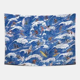 Blue walls Tapestry