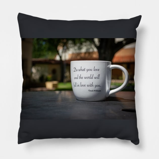 Courtyard Chuck Pillow by Enzwell