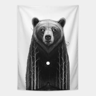 Night bear Tapestry