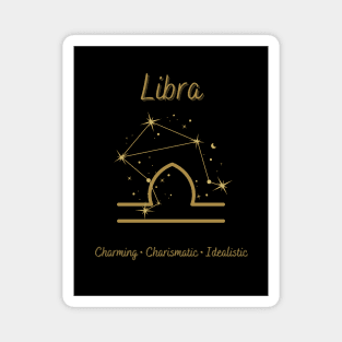 Astrology Collection - Libra (Symbol & Constellation) Magnet