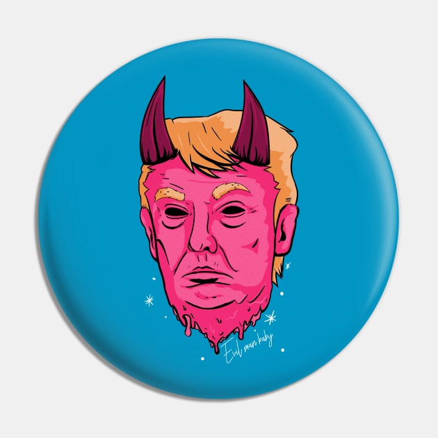 Evil Man Baby Pin by ArtDiggs