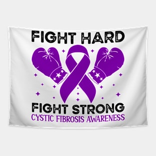 Fight Hard Fight Strong Cystic Fibrosis Awareness Tapestry