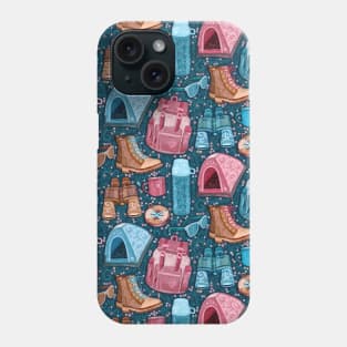 Camp Whimsy - hiking pattern Phone Case