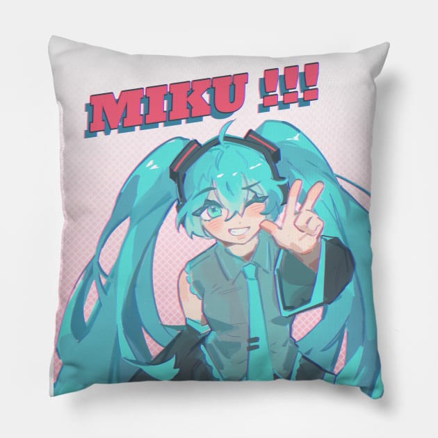 miku Pillow by teexpoon