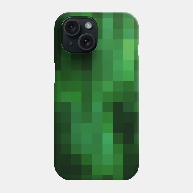 Pixels - green Phone Case by puzzleteez