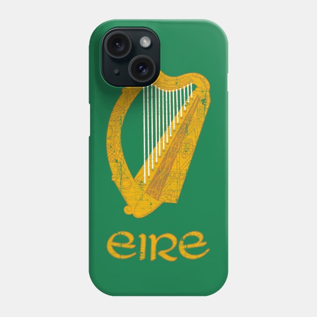 Irish Harp - Vintage Look Design Phone Case by feck!