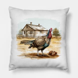 Farm Turkey Pillow