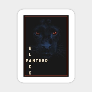 Black Panther Graphic Art Red-Black Magnet