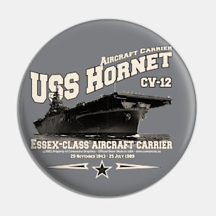 USS HORNET CV-12 aircraft carrier veterans Pin