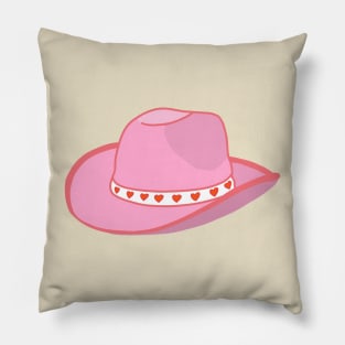 Cowgirl Hat (pink) Pillow