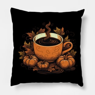 Pumpkin Coffee Pillow