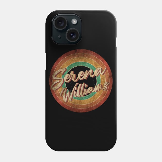 Serena Williams Vintage Circle Art Phone Case by antongg