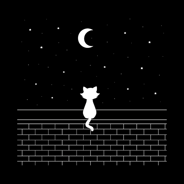 Cat in the night by KammyBale