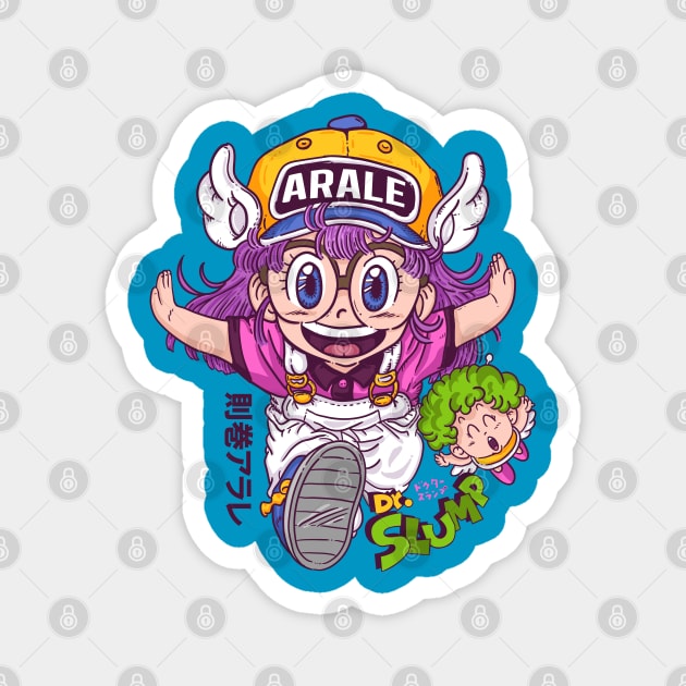 Arale - dr slump Magnet by redwane