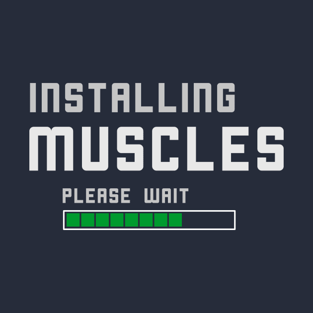 Funny Gym Muscle T-Shirt by happinessinatee