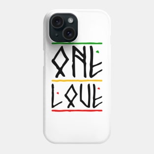 One Love Rasta Colors Reggae Phone Case