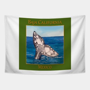 Whale Tail in Baja California Mexico Tapestry