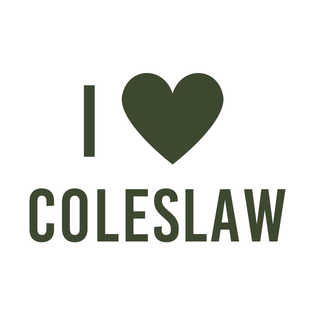 Love Coleslaw Food Heart Cute by Mellowdellow