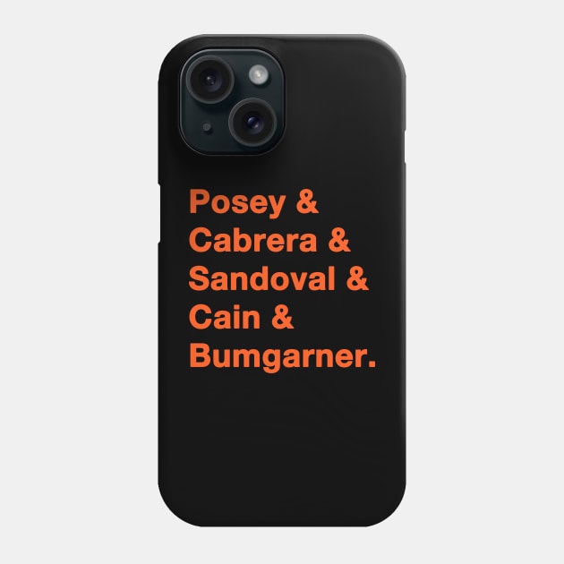 2012 SF Giants Phone Case by IdenticalExposure