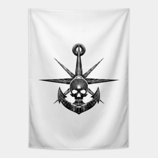 Pirates Skull - Compass Tapestry