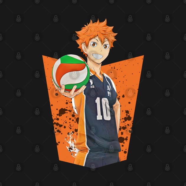 Haikyuu!!: Shoyo Hinata - Ink Design(Colored) by InalZ