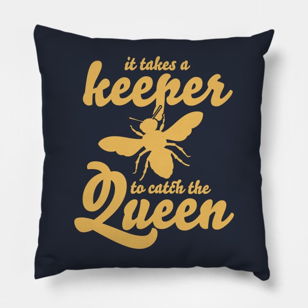 Confident Queen Keeper Pillow by Huhnerdieb Apparel