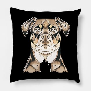 rottweiler drawing Pillow