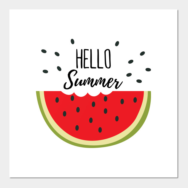 Summer Watermelon Slice Fruit - Summer Watermelon Slice Fruit - Posters ...