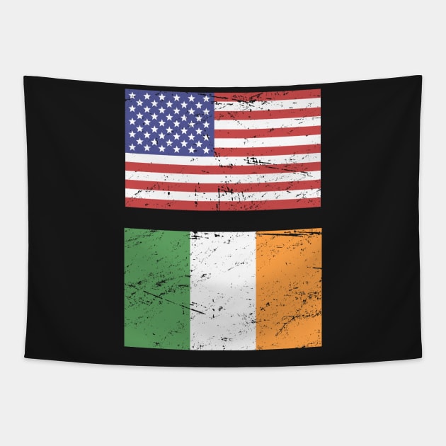 United States Flag & Republic Of Ireland Flag Tapestry by MeatMan