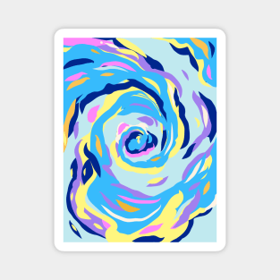 Summer Swirls: Liquid Pop Art Magnet