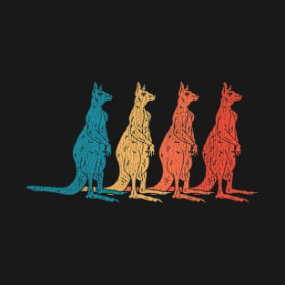 Australian Animal Vintage Kangaroos T-Shirt