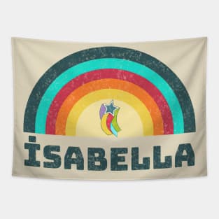 İsabella- Rainbow faded retro style Tapestry