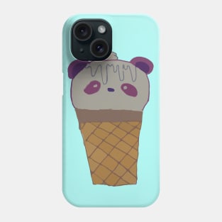 AriCorn88 Purple Panda Ice Cream Phone Case