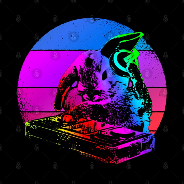 Cool Music Rabbit Mixer Board DJ by Nerd_art