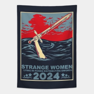 Strange Women lying in ponds 2024 Tapestry