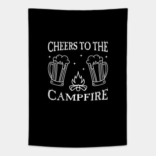 cheers to the campfire Tapestry