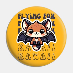 Kawaii Flying Fox Pin