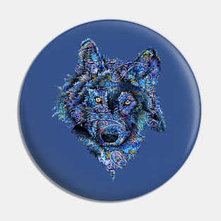 Blue Wolf Pin