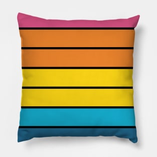 color bars pattern Pillow