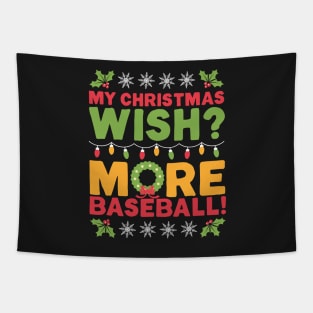 Christmas Gift for Baseball Lovers Tapestry