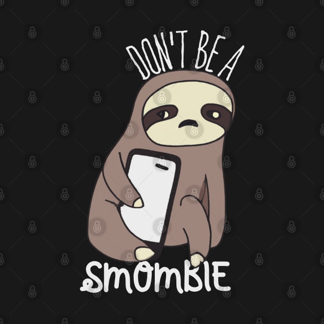 Smombie Sloth, Bored Sloth With Mobile Phone by maxdax