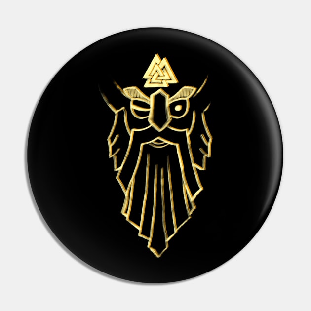 ODIN, God of the Aesir in Valhalla Pin by DanielVind