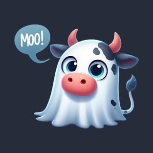 Cute Cow Ghost T-Shirt