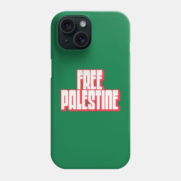 Free Palestine // Retro Style Design Phone Case by DankFutura