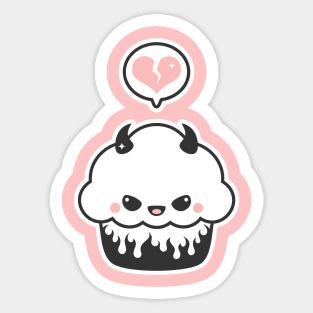 Cute cupcake illustration  Sticker for Sale by Yarafantasyart