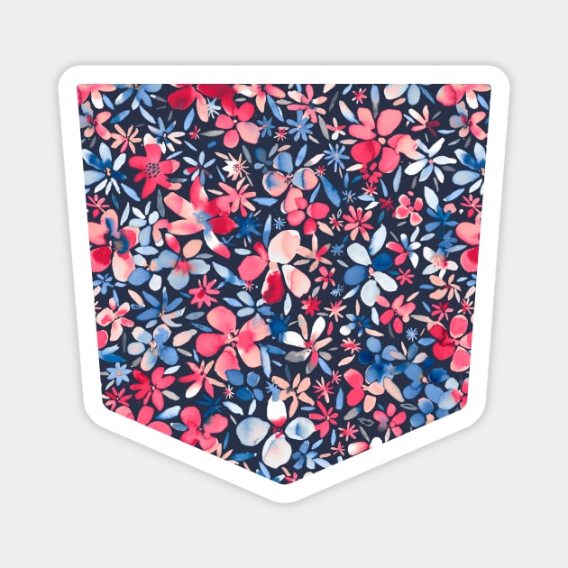 Flowers Pocket Magnet by ninoladesign